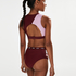 HKMX Cheeky High Bikini Bottoms, Czerwony