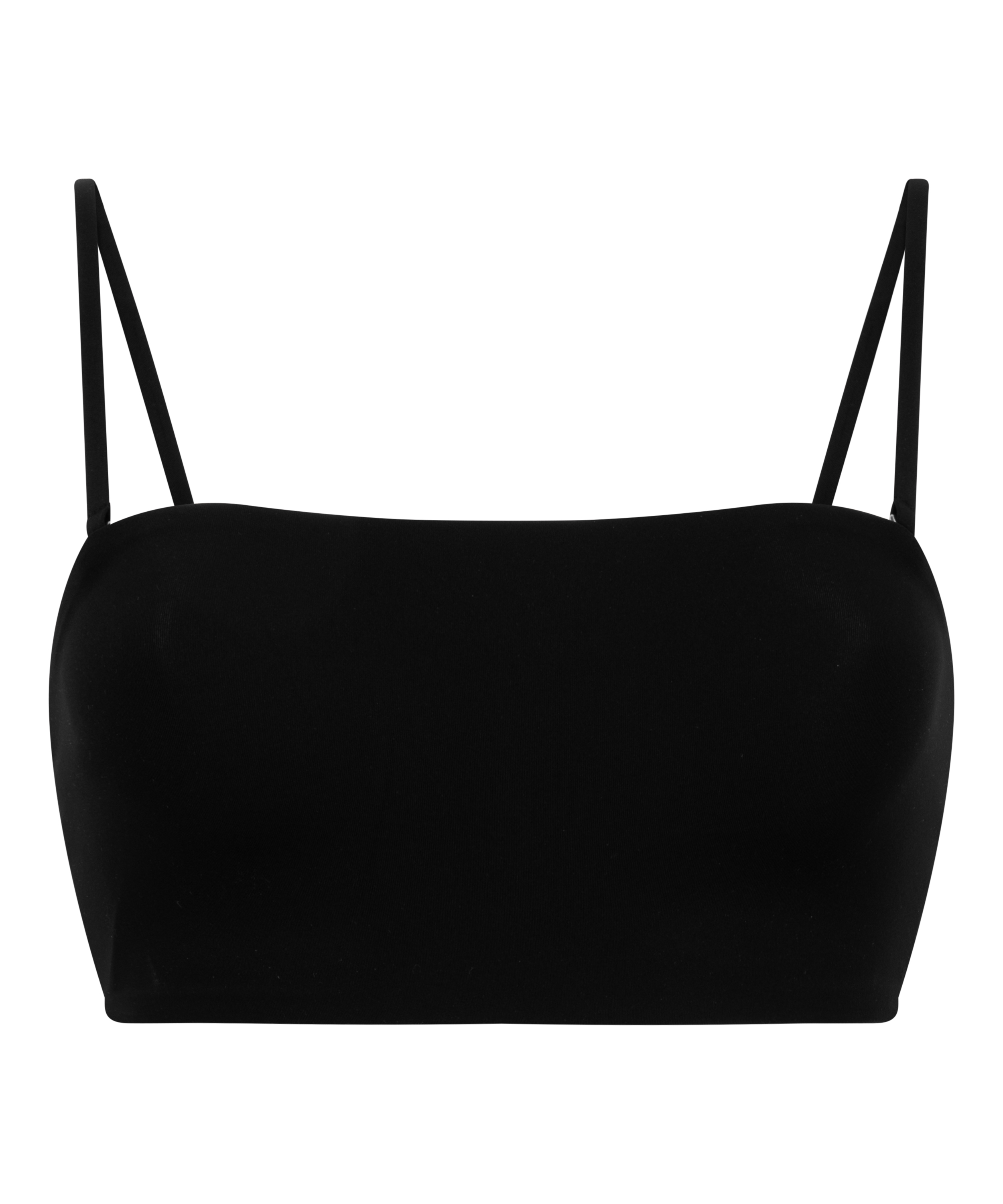 Bandeau Bralette Smooth, Czarny, main