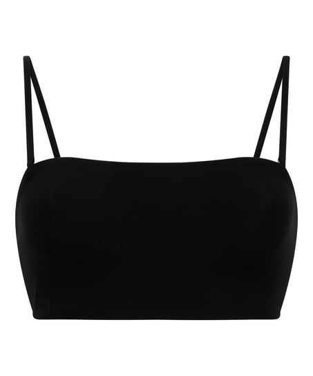 Bandeau Bralette Smooth, Czarny