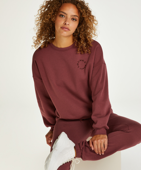 Spodnie dresowe typu boyfriend, R&oacute;żowy