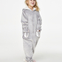 Fleece Onesie Kids, Szary