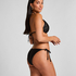 Tr&oacute;jkątna g&oacute;ra od bikini Boho, Czarny