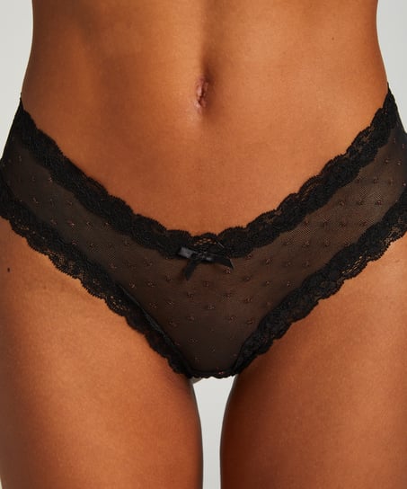 Brazyliany V-shape Mesh, Czarny