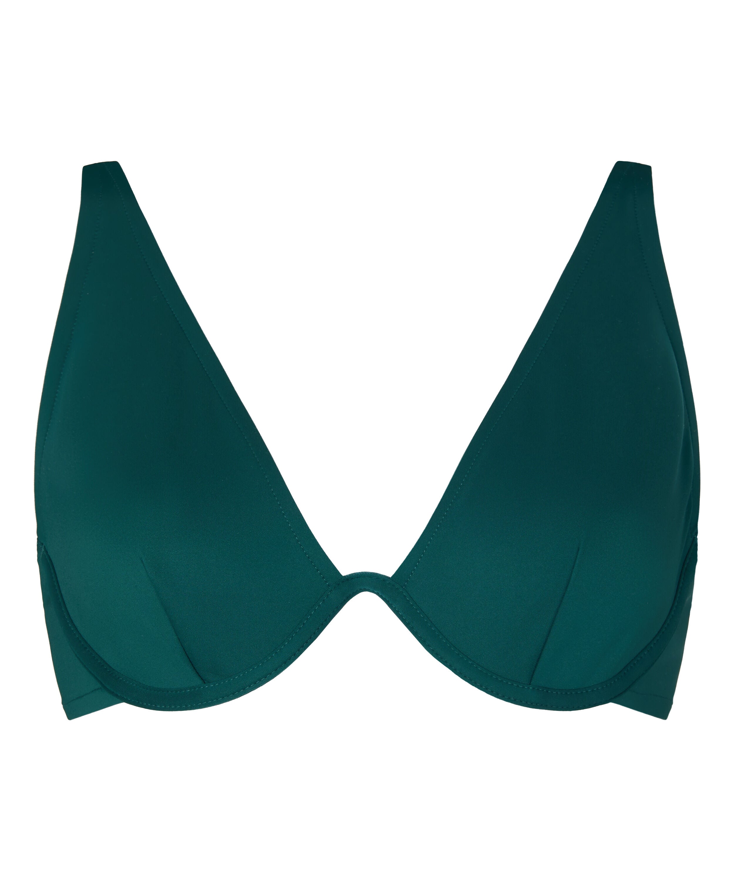 Neoprenowy top od bikini, Zielony