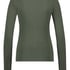 Dżersejowy top od piżamy z długimi rękawami, Zielony