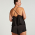 Cami Top Satin Marcela, Czarny