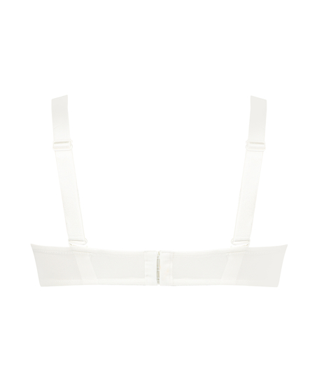 Amelia padded strapless underwired bra, Biały
