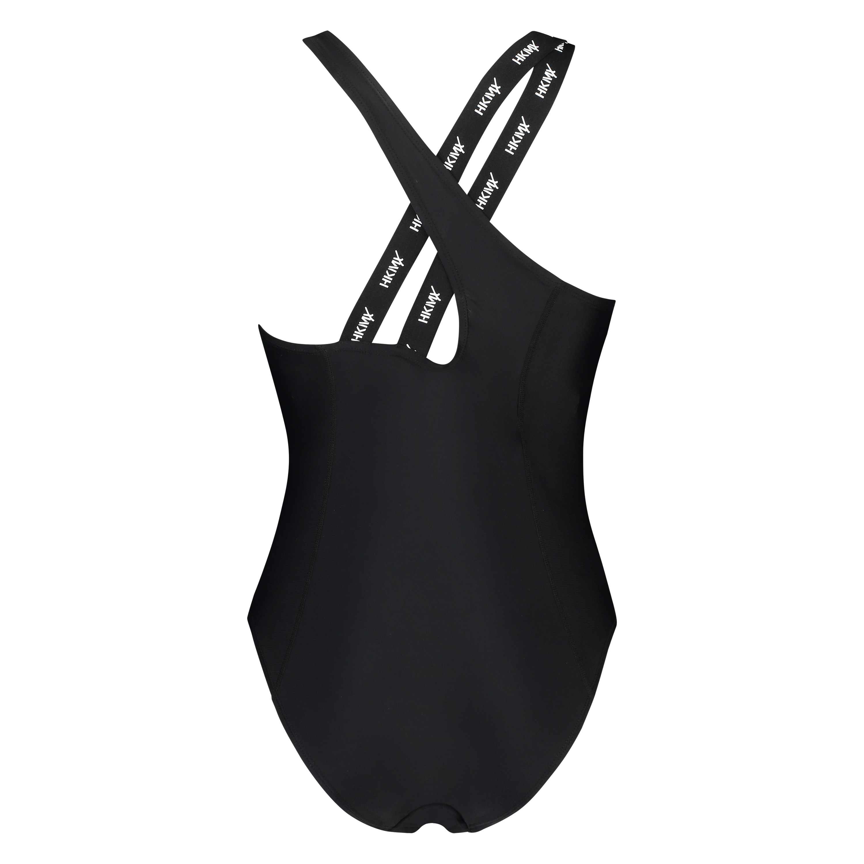 HKMX High Neck Swimsuit, Czarny, main