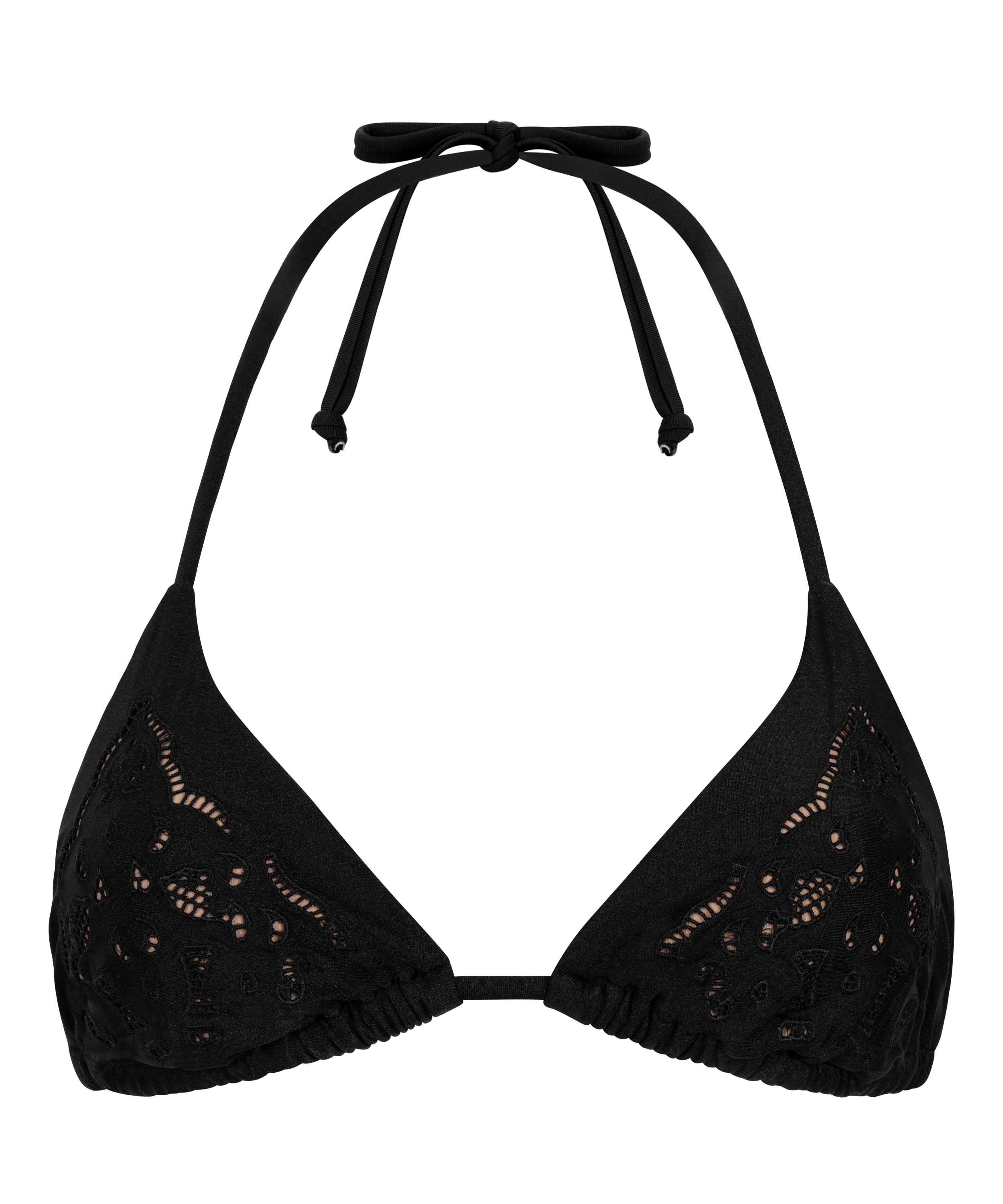 Tr&oacute;jkątna g&oacute;ra od bikini Boho, Czarny, main