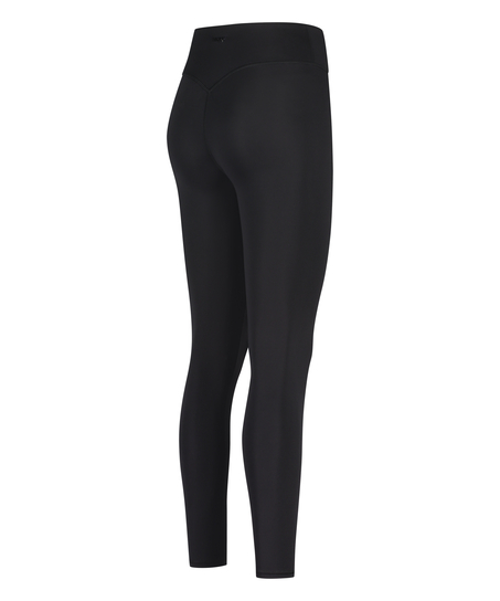 Legginsy z wysokim stanem, Czarny