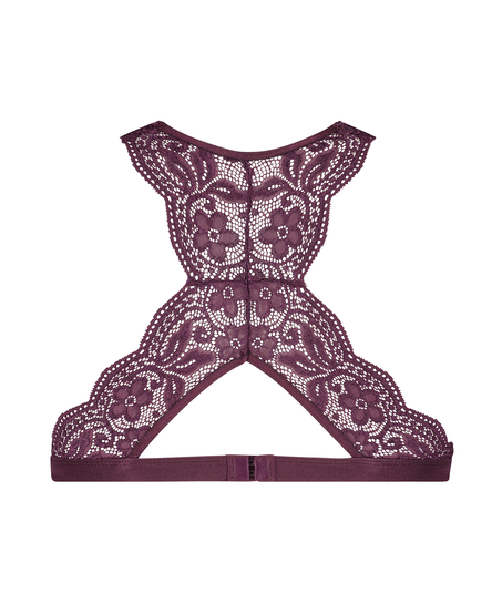 Halter racerback bralette, Fioletowy