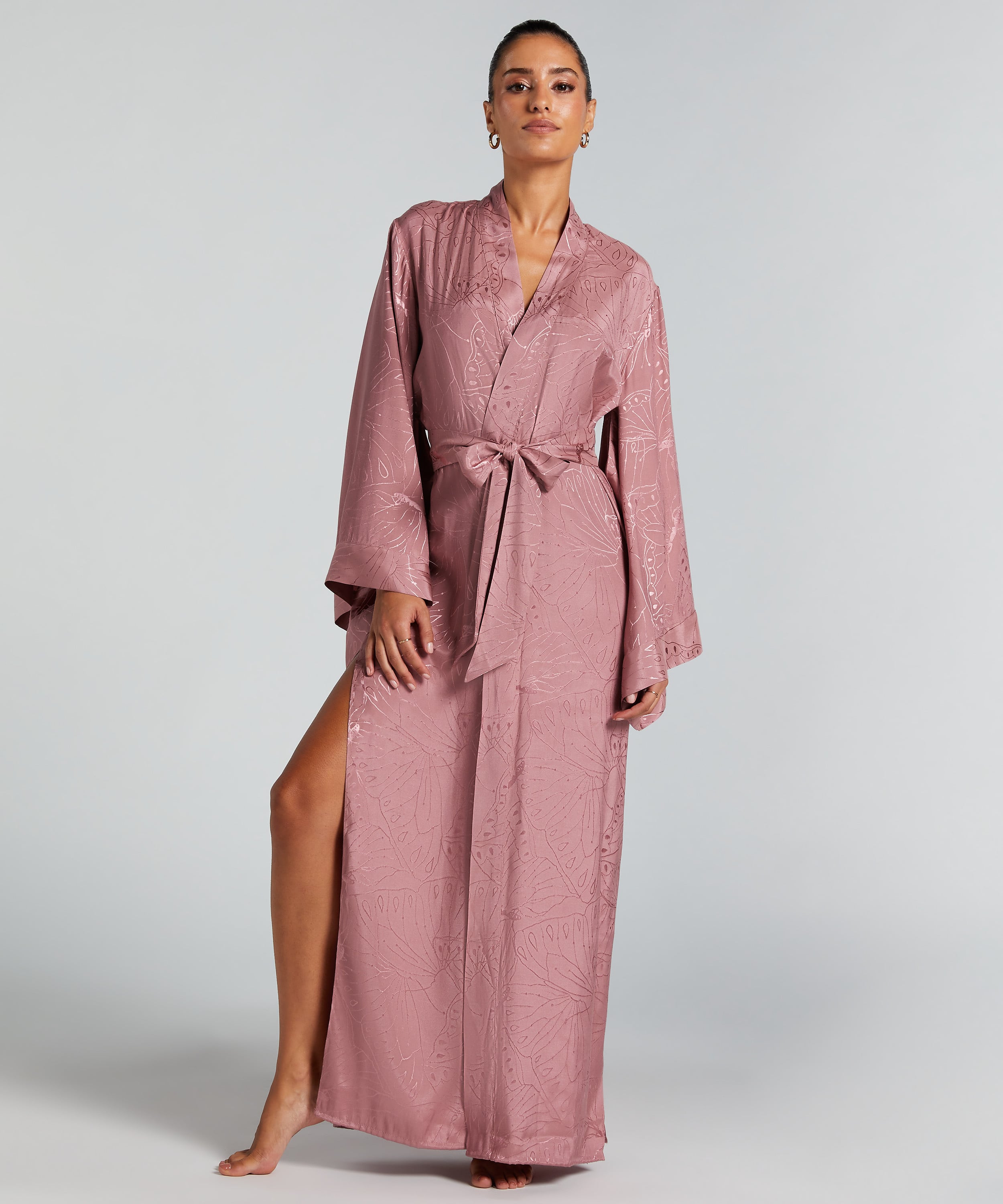 Długie kimono, R&oacute;żowy, main