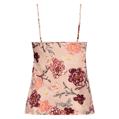 Satin Kiku cami top, R&oacute;żowy