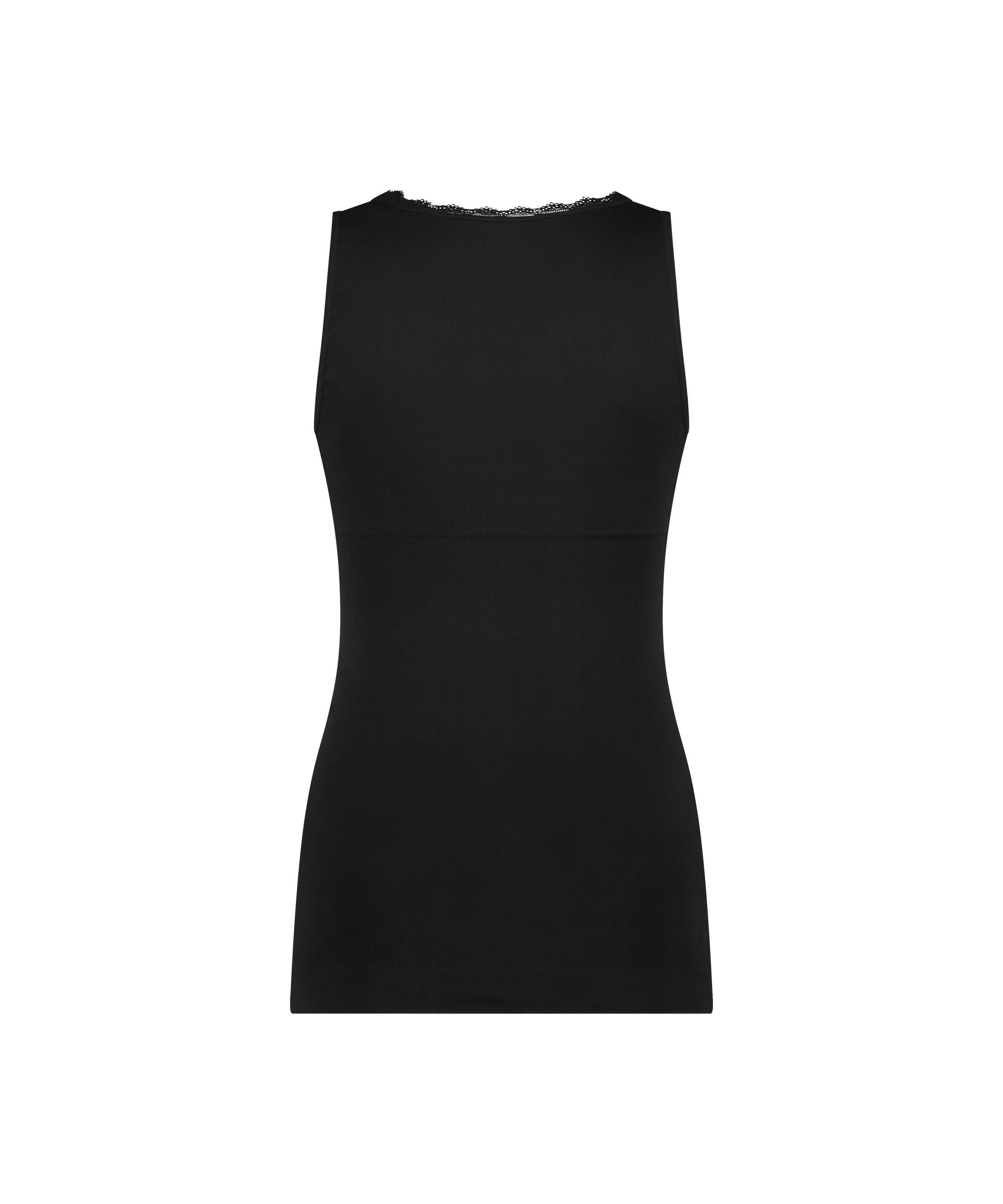 Top wyszczuplający, Czarny, main