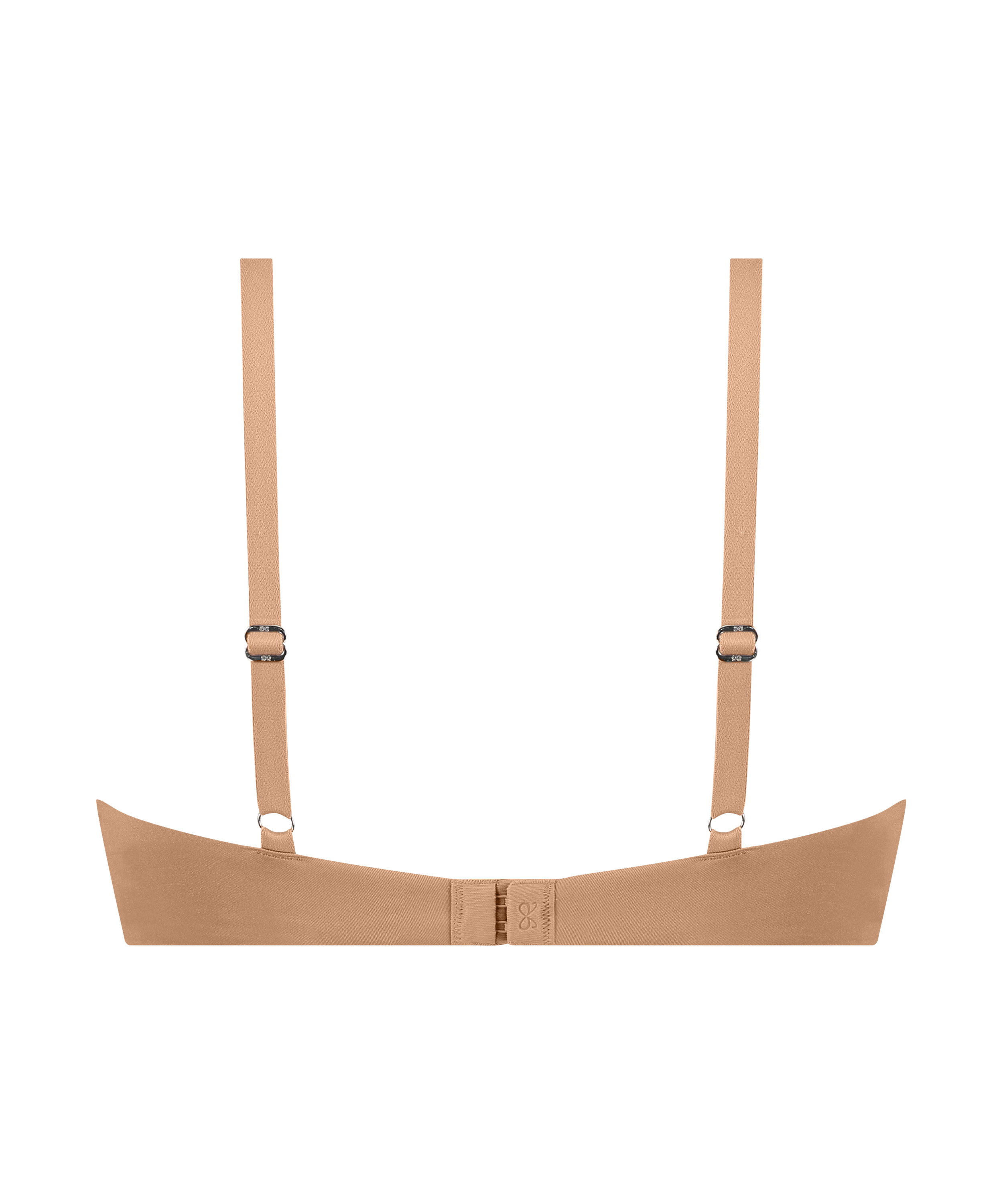 Biustonosz usztywniany z fiszbinami Smooth, Brązowy, main