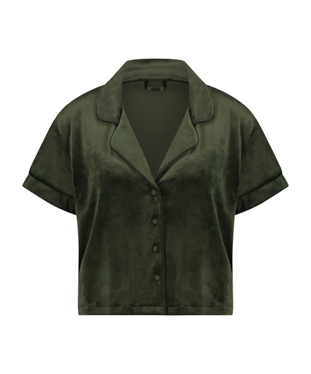 Bluza z weluru, Zielony