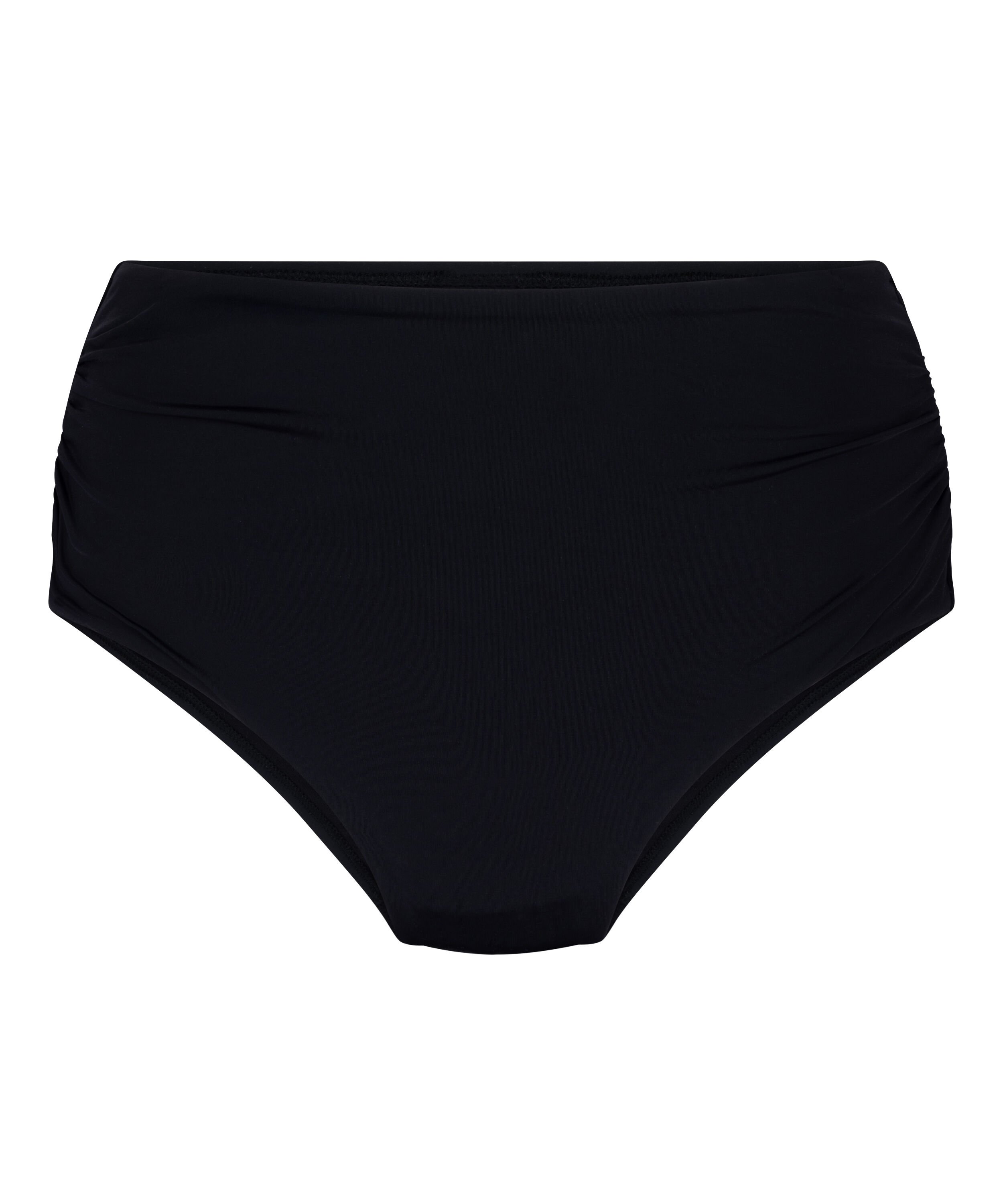 Wysokie Modelujące Majtki Bikini Luxe, Czarny