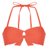 Luksusowy Top Bikini Bandeau z K&oacute;łkiem, Czerwony