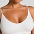 Tr&oacute;jkątny biustonosz bralette Dide, Biały