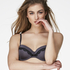 Lucie padded underwired bra, Szary