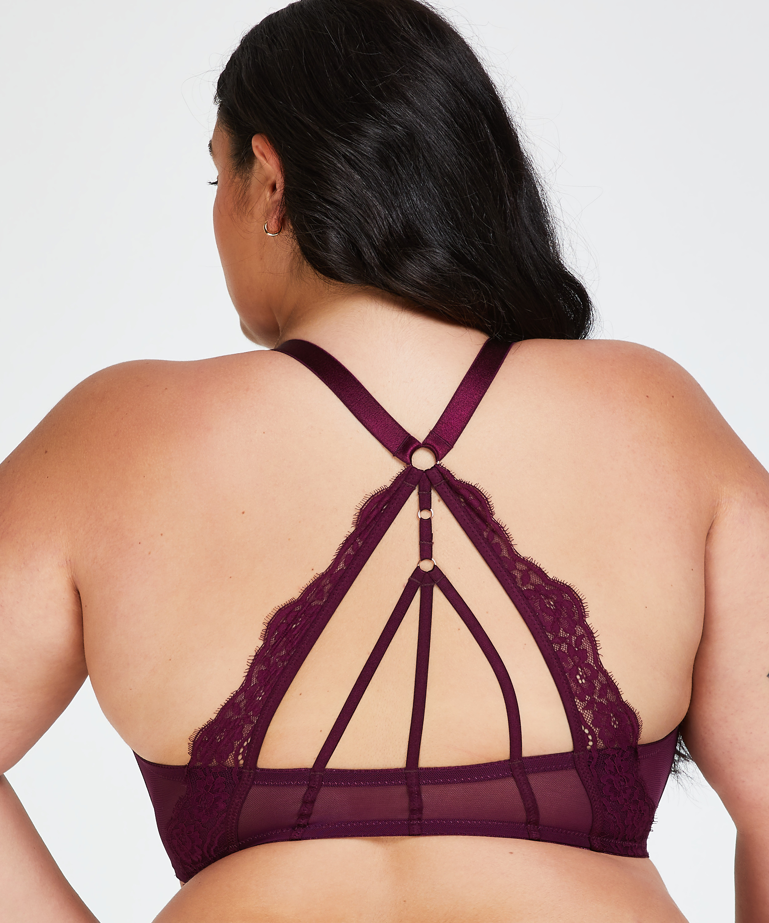 Usztywniony biustonosz z fiszbinami Melissa, Fioletowy, main