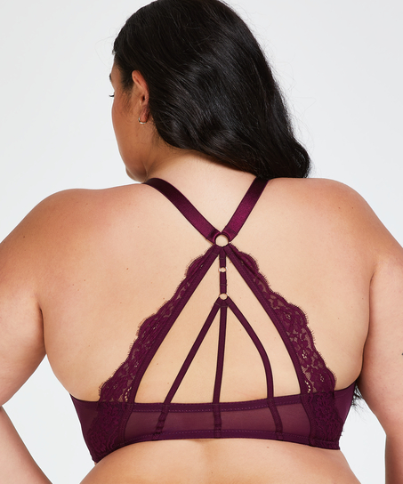 Usztywniony biustonosz z fiszbinami Melissa, Fioletowy