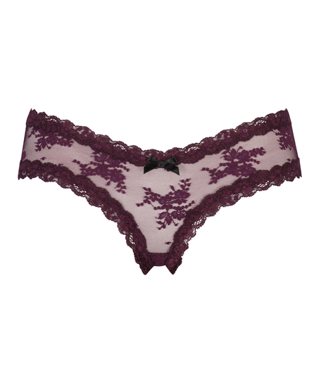 Brazyliany V-shape Mesh, Fioletowy