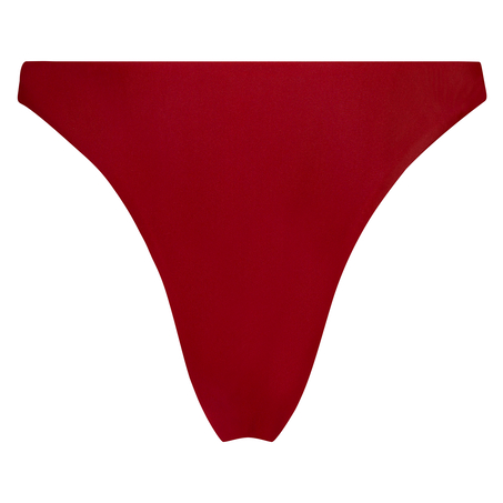 Pagoda high-leg bikini bottoms, Czerwony