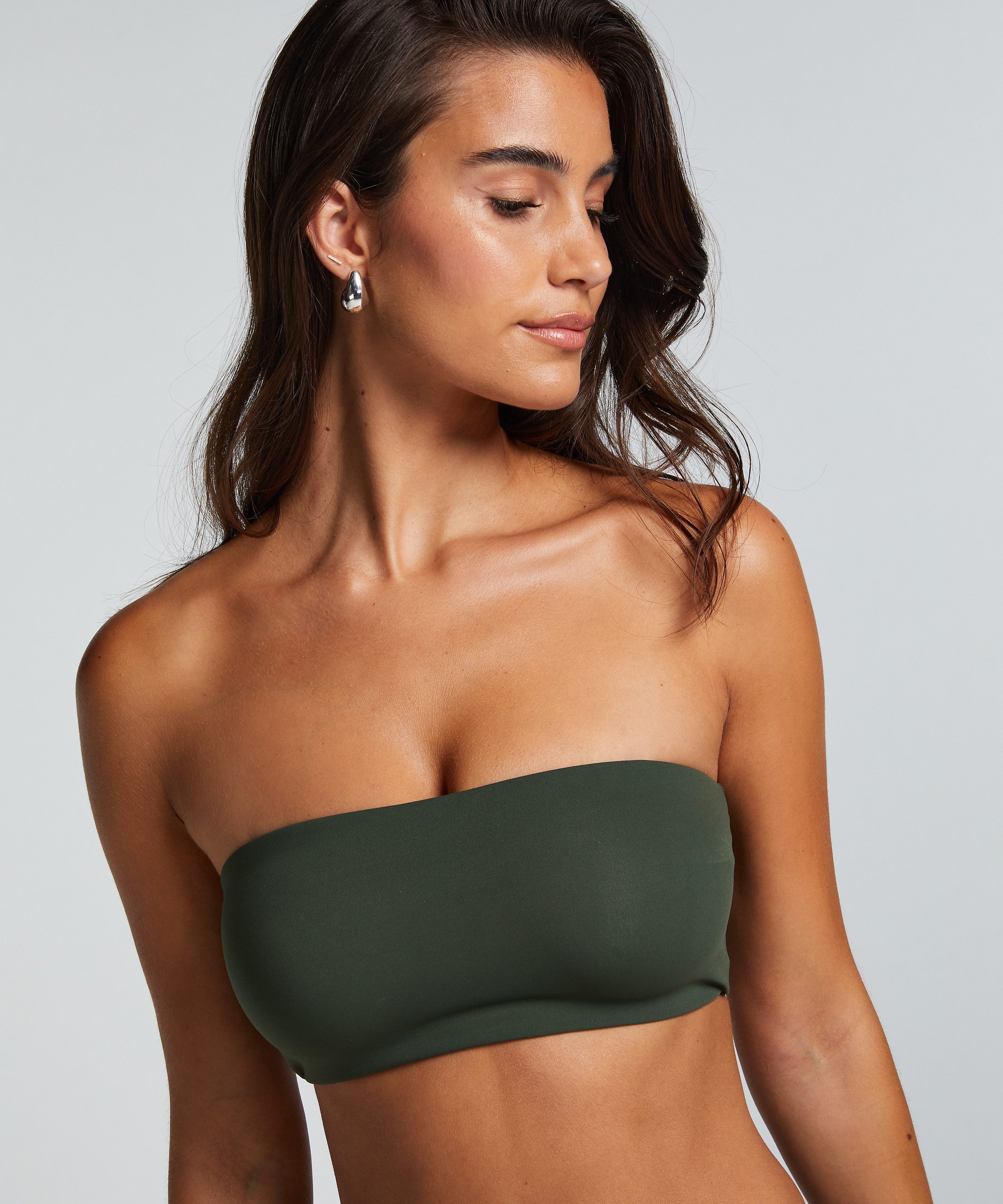 Bandeau Bralette Smooth, Zielony, main
