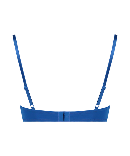 Biustonosz usztywniany z fiszbinami Plunge, Niebieski