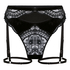 Stringi typu suspender Emily, Czarny