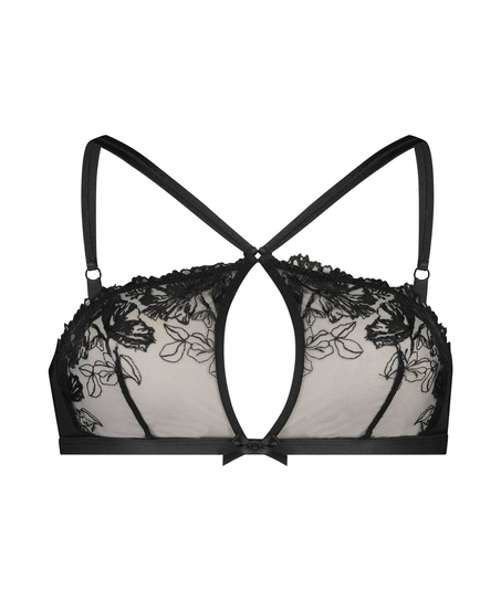 Biustonosz bralette Michayla, Czarny