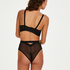 Amelia non-padded underwired bra, Czarny