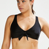 Nieusztywniona g&oacute;ra od bikini z klamrą Sunset Dreams, Czarny