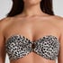 G&oacute;ra od Bikini Bandeau Leopard, Czarny