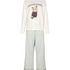 Pyjama Set Viscose, Biały