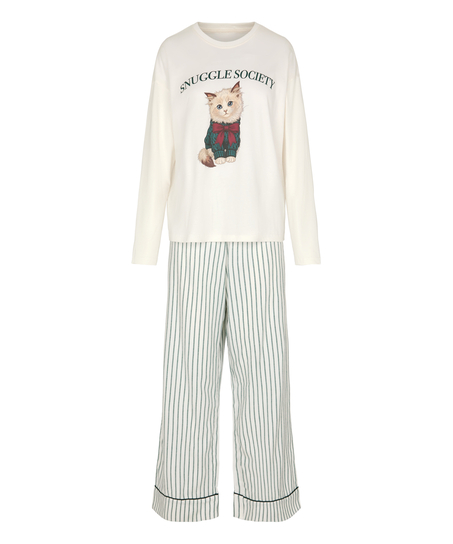 Pyjama Set Viscose, Biały