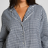 Top piżamowy Flanel Essentials, Niebieski