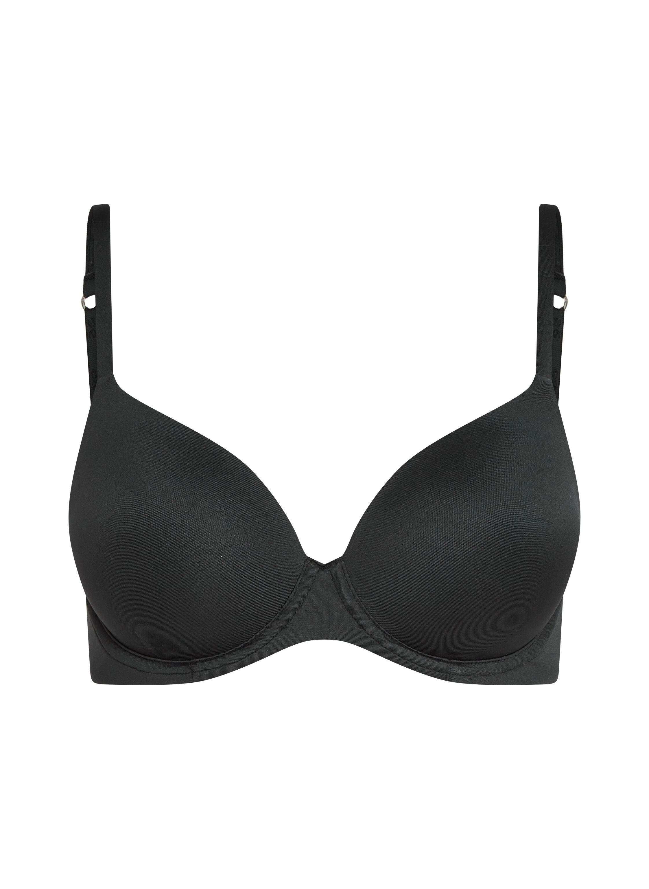 Biustonosz usztywniany z fiszbinami Super Soft, Czarny