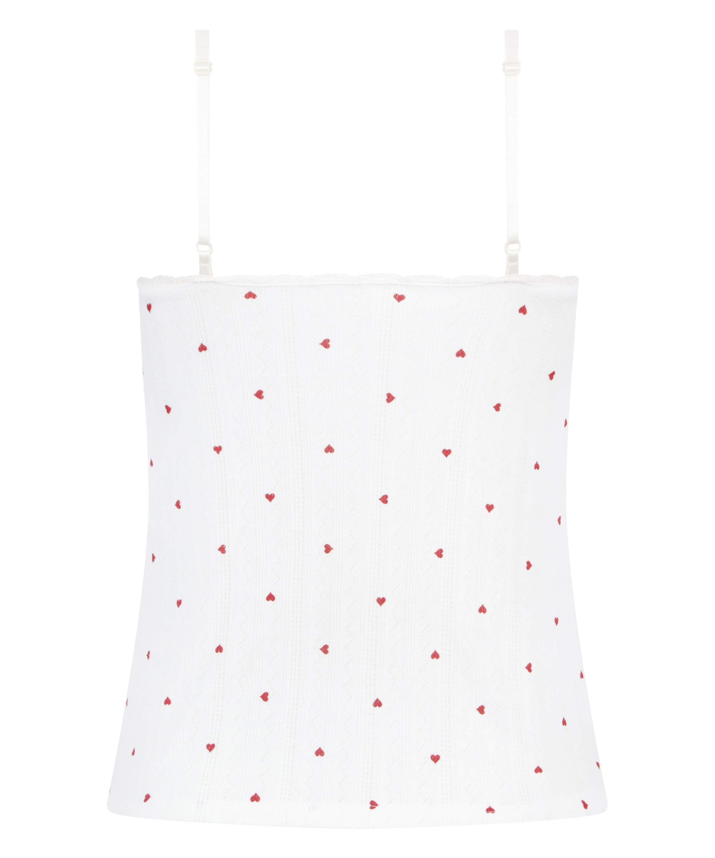 Cami lace top, Biały, main