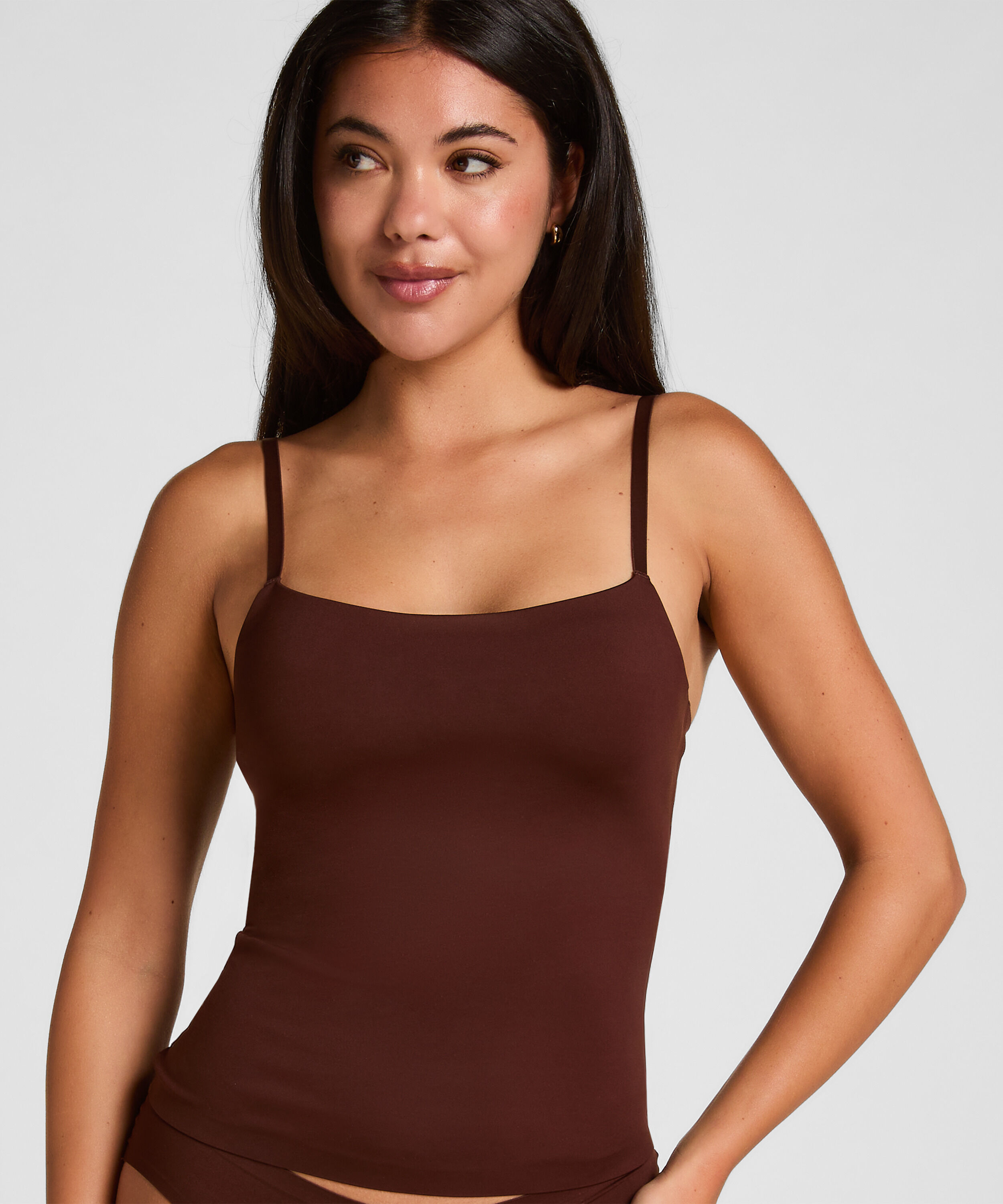 Super Comfort Top, Brązowy