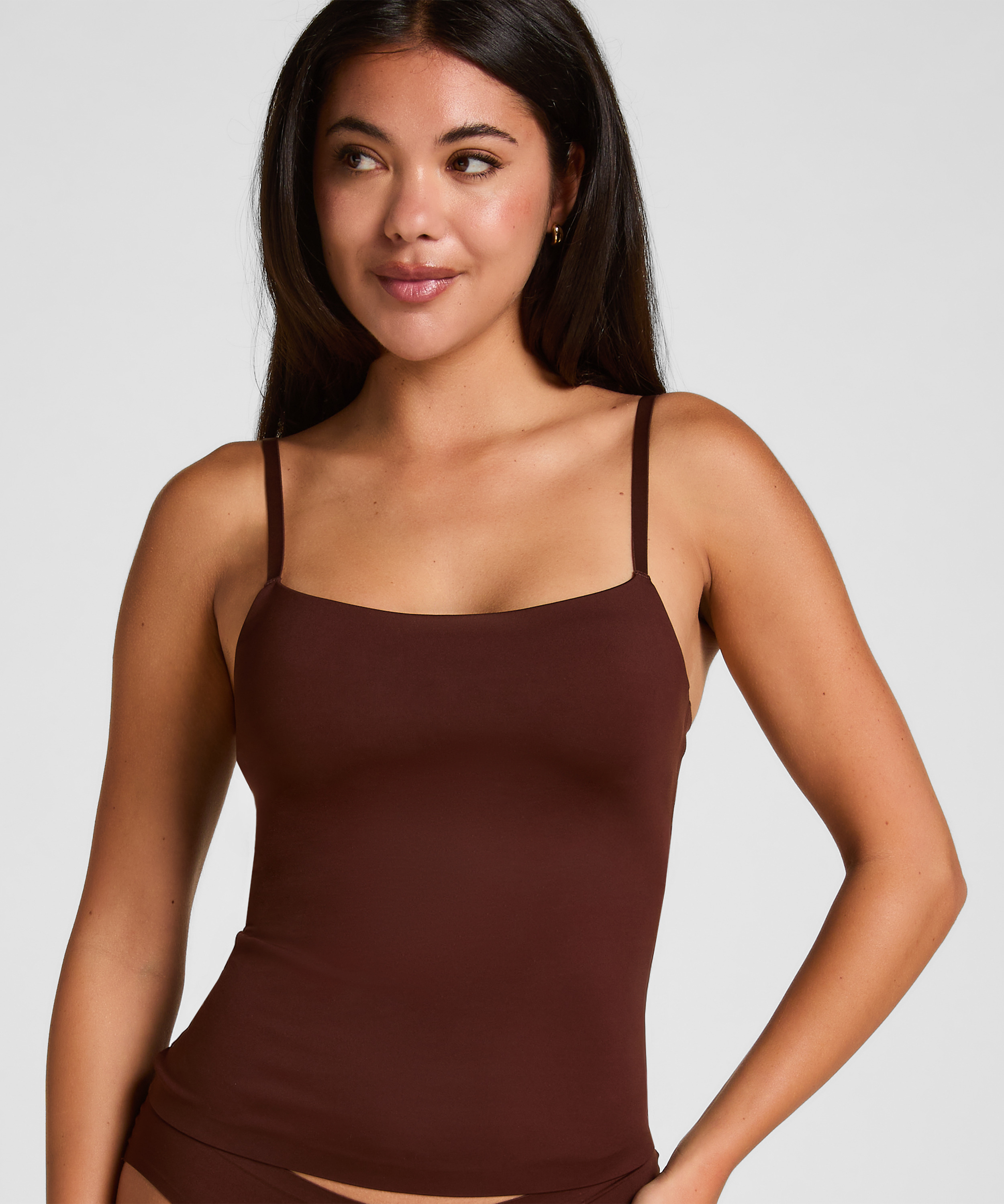 Super Comfort Top, Brązowy, main
