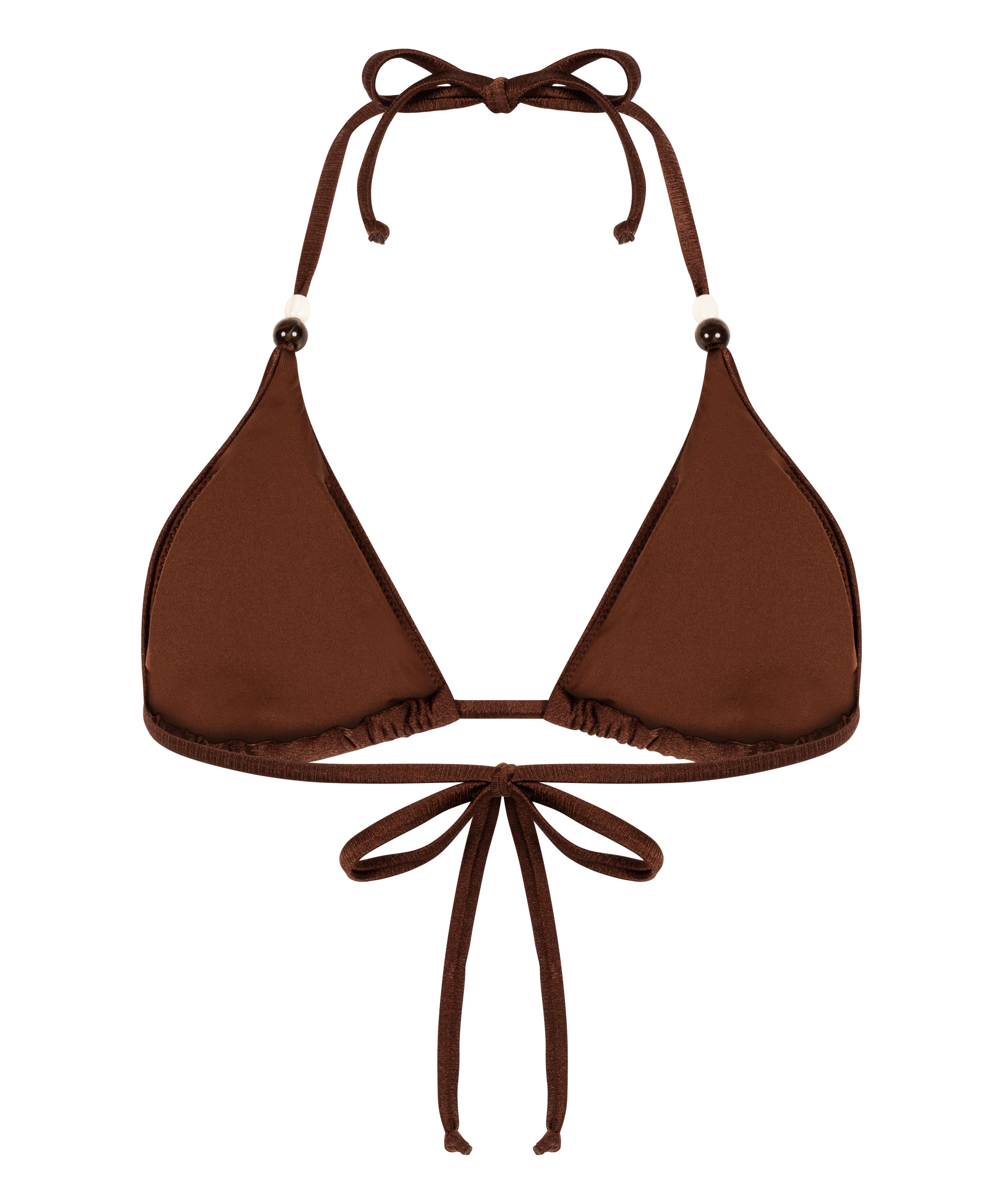 Tr&oacute;jkątna g&oacute;ra od bikini Kallua, Brązowy, main
