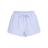 Szorty Seersucker z dżerseju, Niebieski