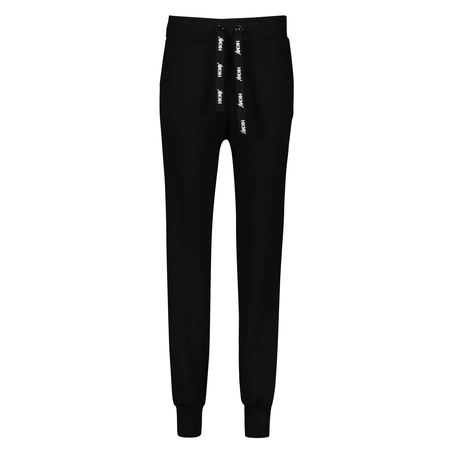 HKMX Branded Boyfriend Jogging Pants, Czarny