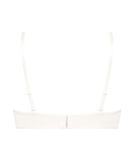 Usztywniony biustonosz z fiszbinami Leyla, Biały