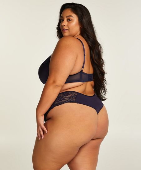 Uformowany biustonosz z fiszbinami Georgia, Niebieski