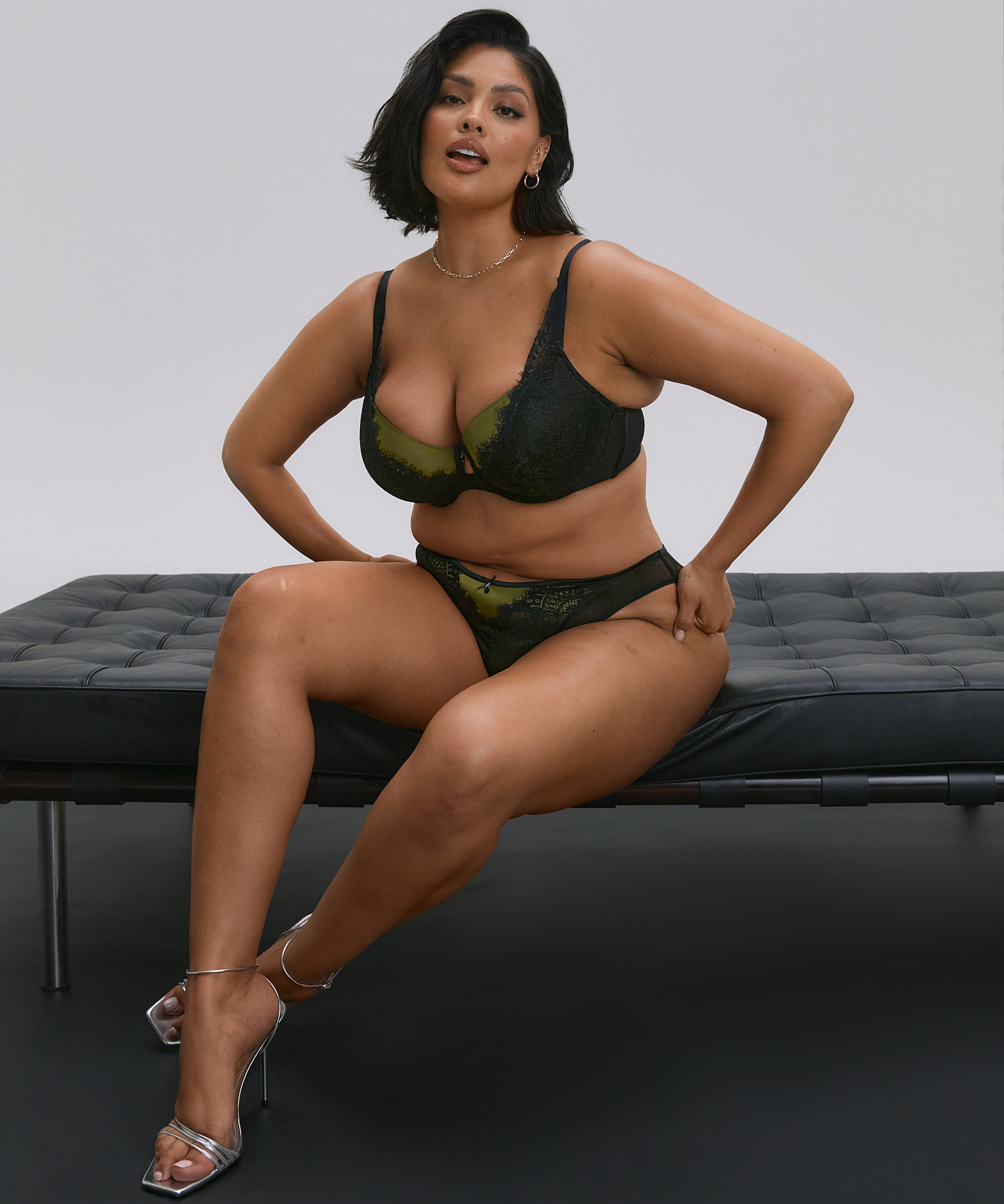 Majtki brazylijskie Mirabella, Czarny, main