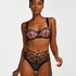 High waist Brazilian Duckie, Czarny