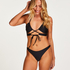 D&oacute;ł od bikini z wysokim wycięciem Juicy, Czarny